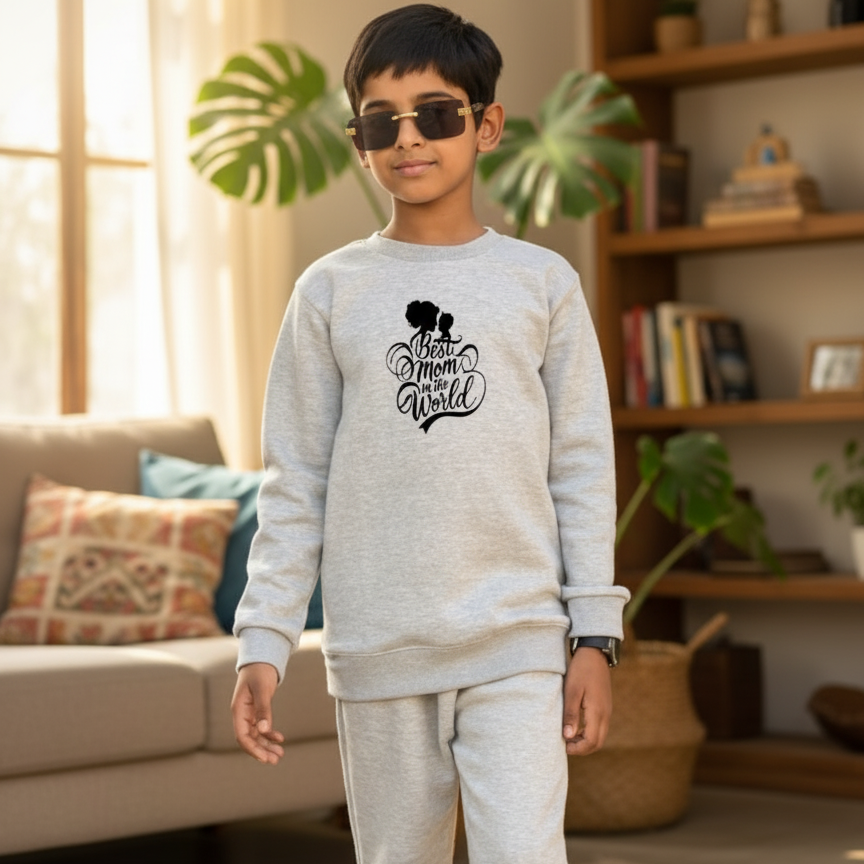 Kids Sweatshirt & Pajama Set | Comfy Winter Warm Tops & Trousers for Boys & Girls | Imported Cozy Clothes Outfit FOR BABYA AND KIDS  3xl