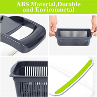 Premium Vegetable Cutter with Egg Separator & Dicing Blades