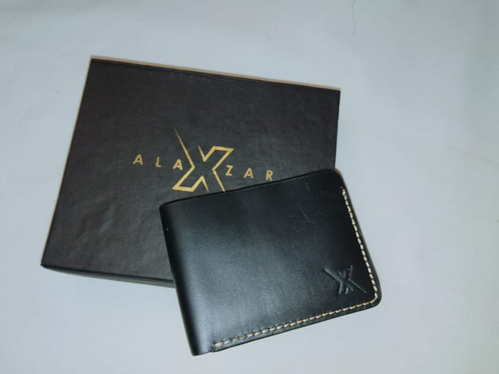Men’s Rugged Leather Wallet – Black Cow Leather