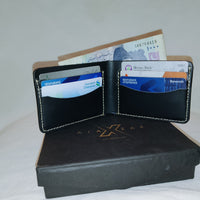 Men's Premium Black Cow Leather Wallet – Rugged, Durable and Stylish Leather Wallet for Everyday Use