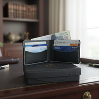 Men's Premium Black Cow Leather Wallet – Rugged, Durable and Stylish Leather Wallet for Everyday Use