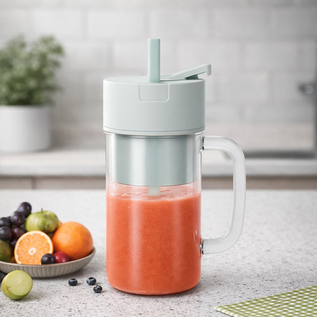 Portable Mini Electric Juicer Blender – USB Rechargeable