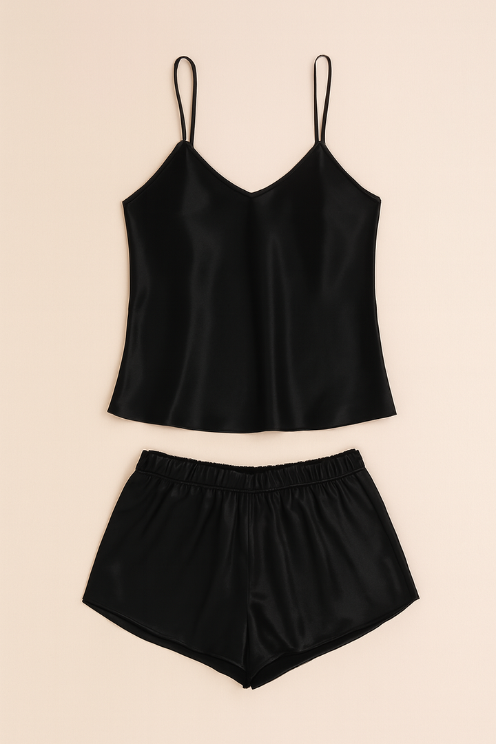 Satin Sleepwear Set for Women – Camisole & Shorts