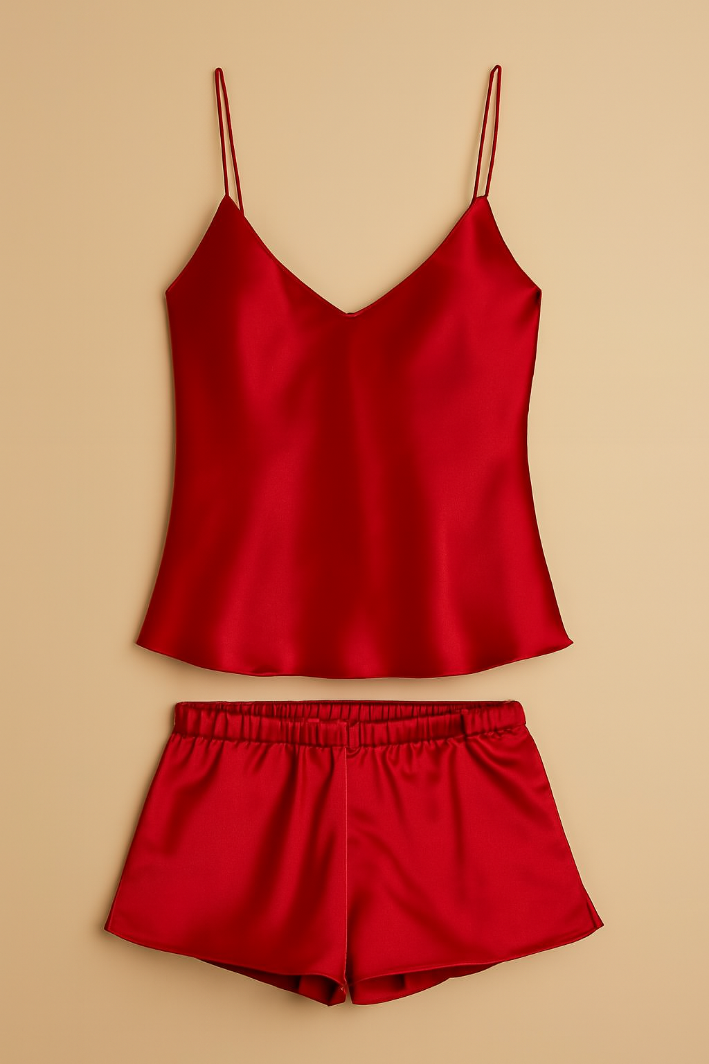Satin Sleepwear Set for Women – Camisole & Shorts