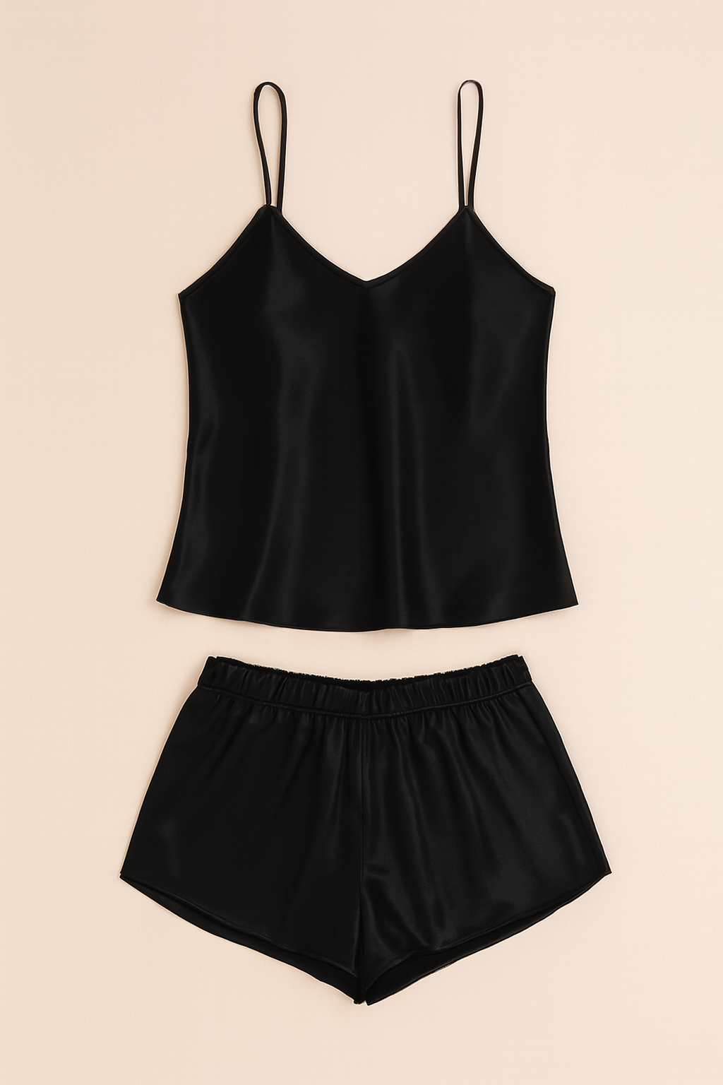 Satin Sleepwear Set for Women – Camisole & Shorts