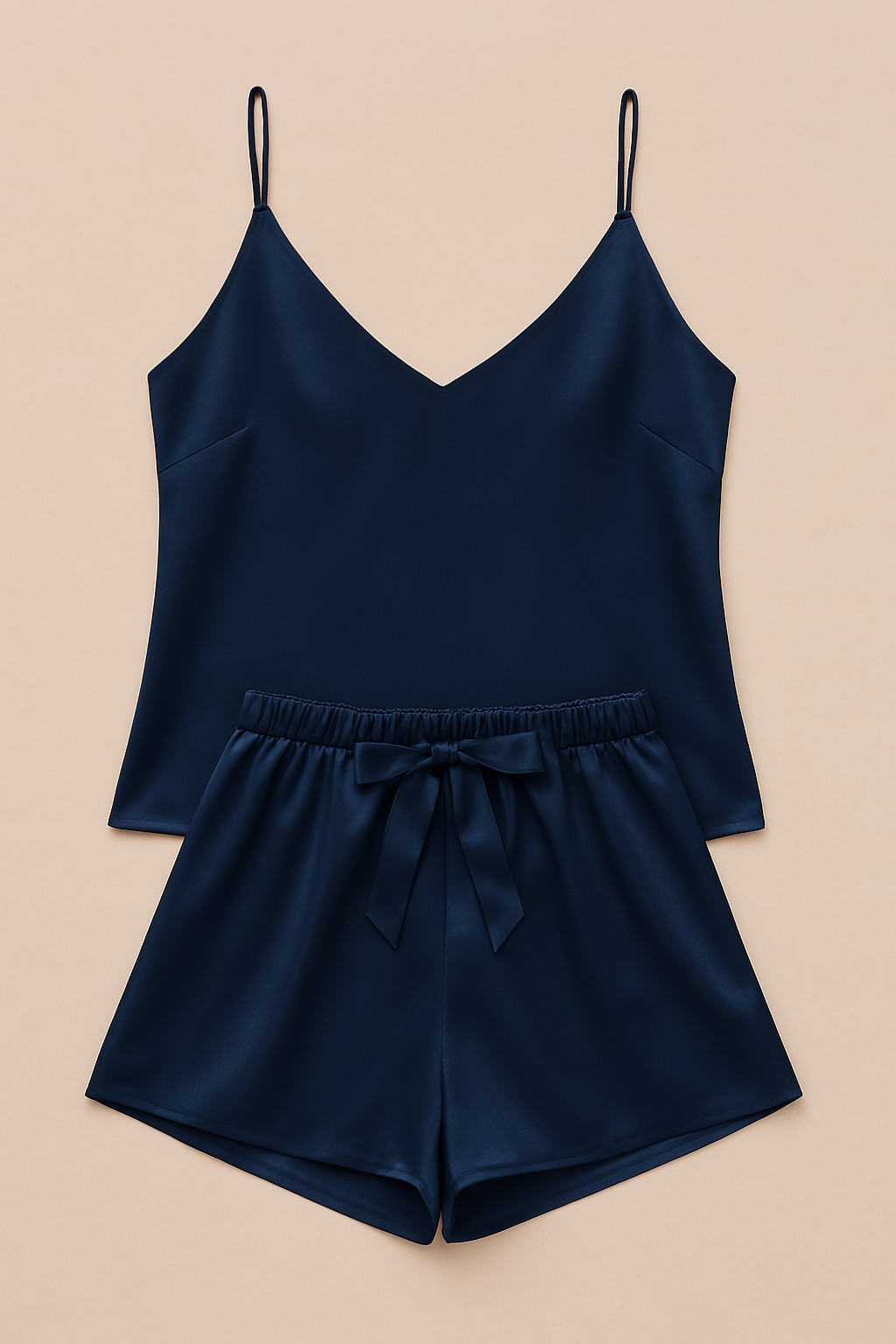 Satin Sleepwear Set for Women – Camisole & Shorts