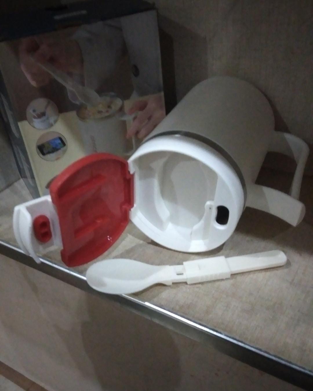 Stainless Steel Insulated Coffee Mug with Spoon
