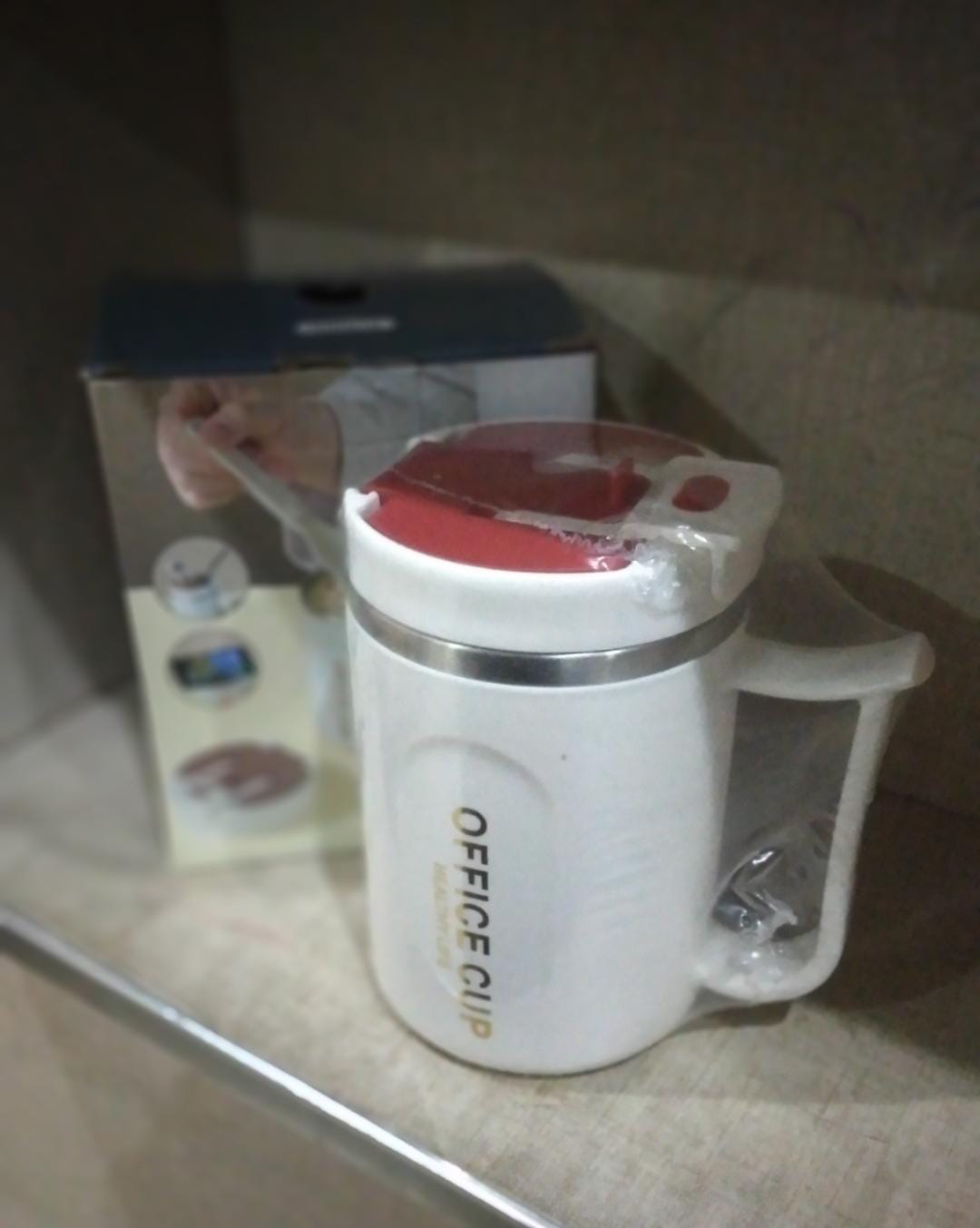 Stainless Steel Insulated Coffee Mug with Spoon