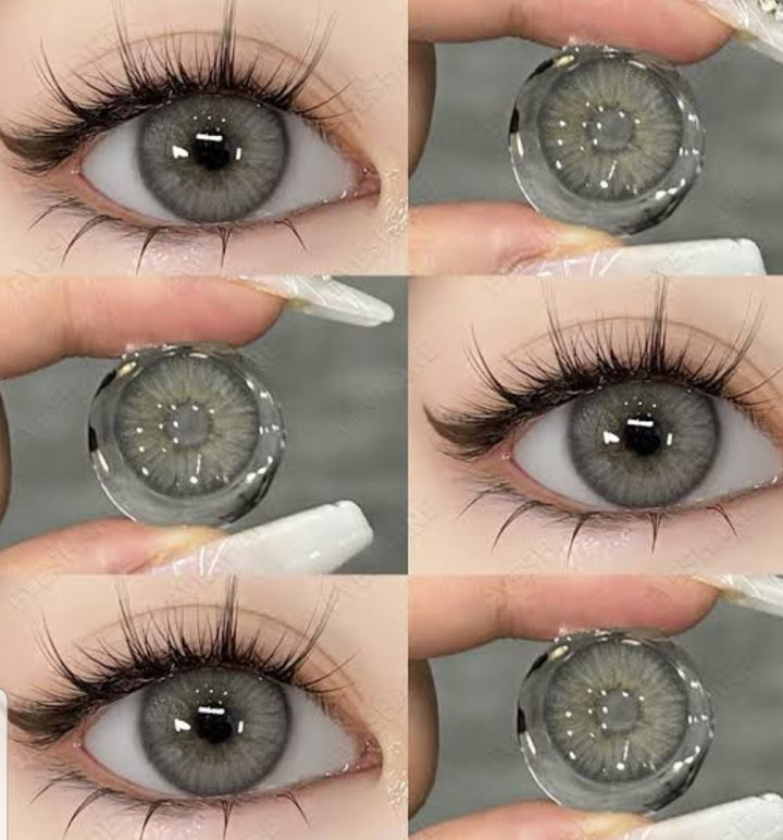 3-Tone Lens with Container Solution &amp; Travel Kit – Complete Contact Lens Care Set - Honey Hazel