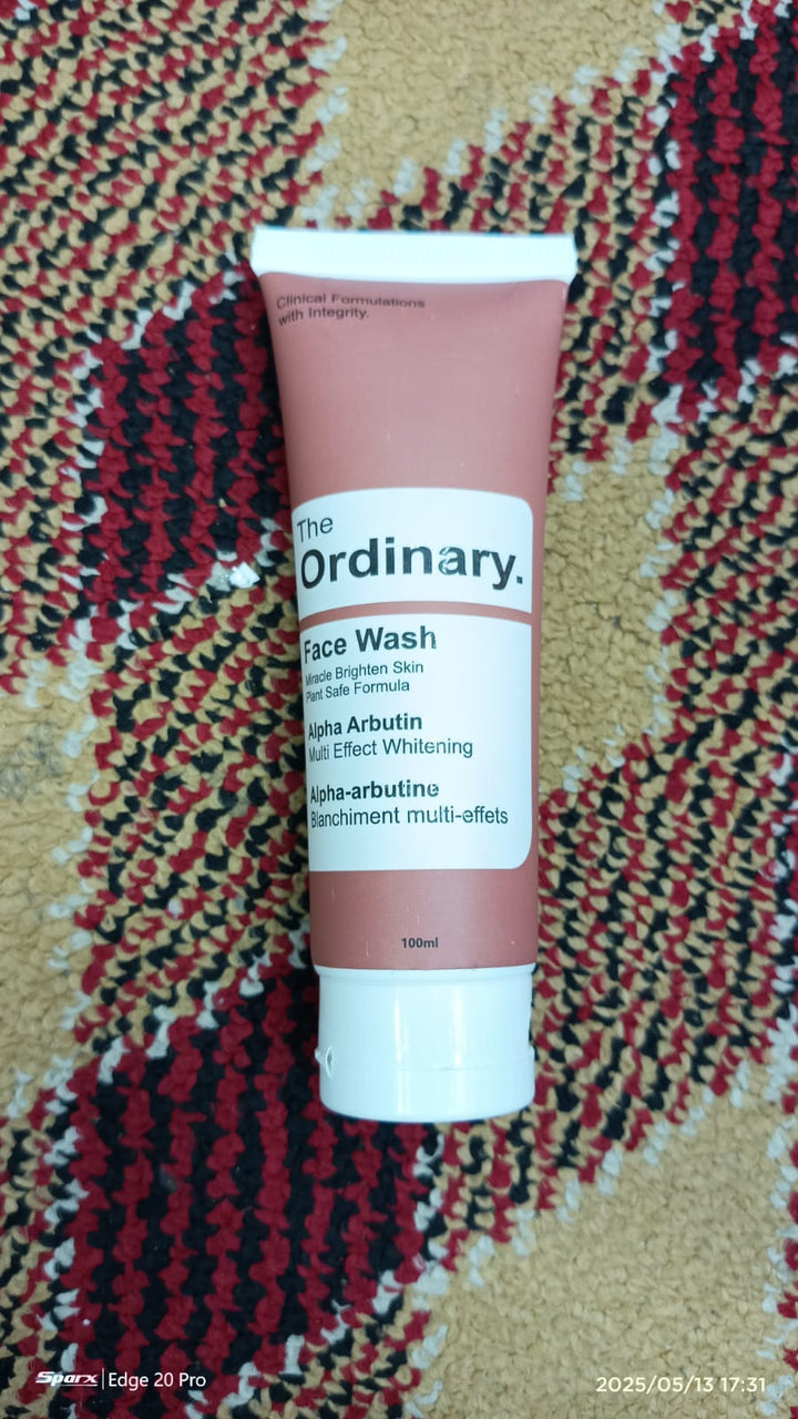 The ordinary face wash with Alpha arbutin in 100 ml / All skin types face wash Hydrating face wash