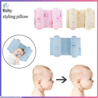 Baby Head Pillow 360 Support Cotton _ Pink Blue Cream