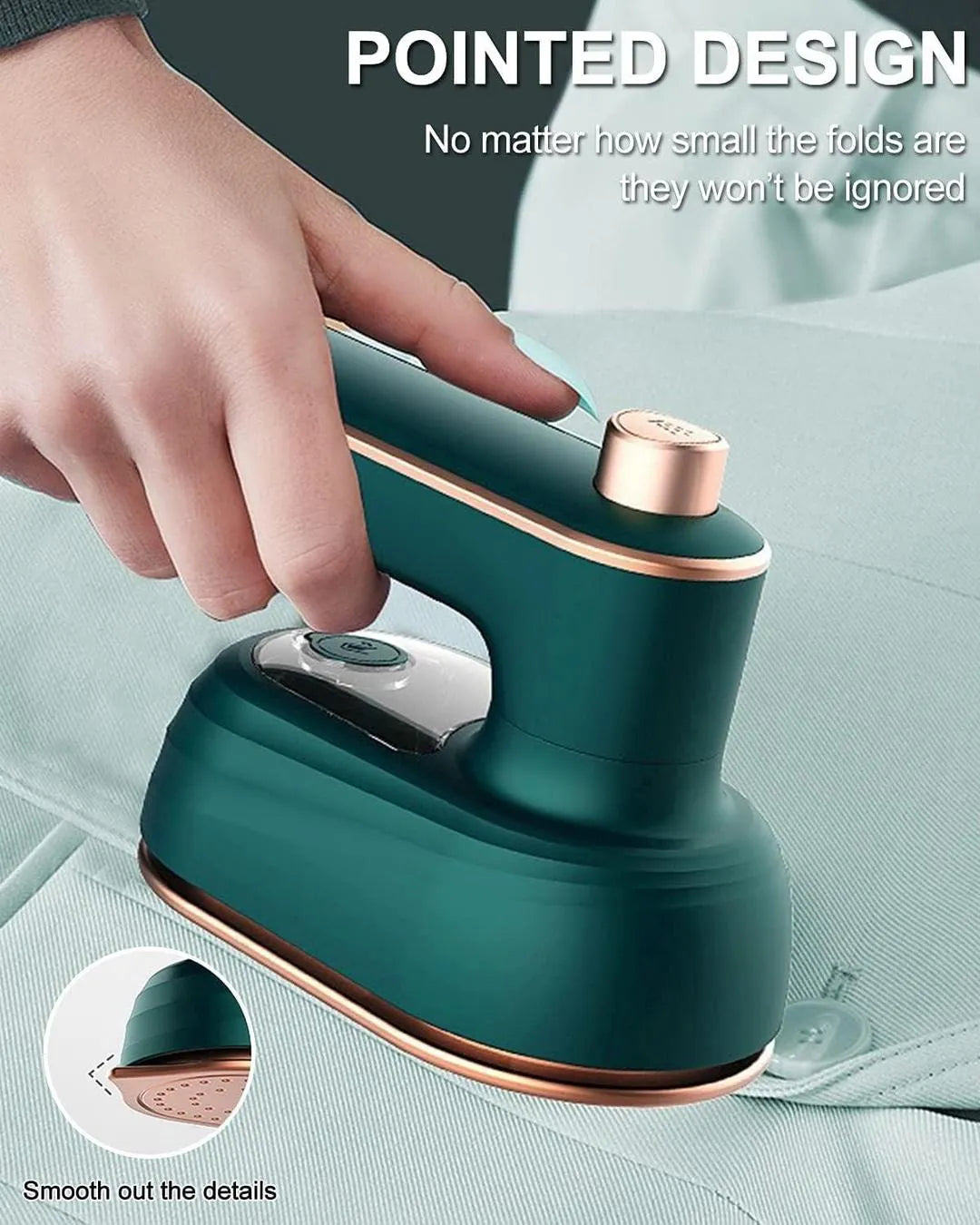 Green Steam Iron for Quick Wrinkle Removal