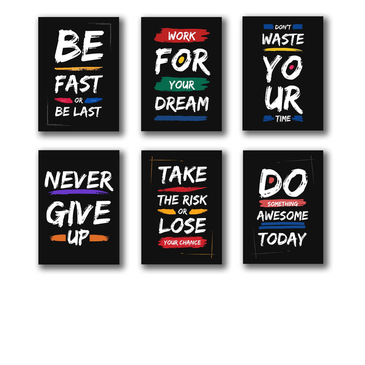 Set of 6 Premium Wall Art Photo Tiles – Modern Home Decor Sets 8x11