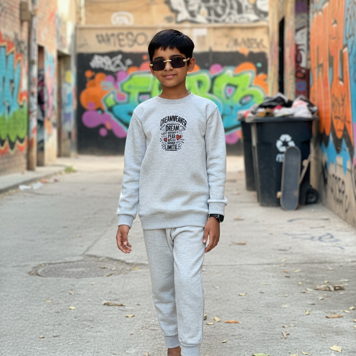 Winter Printed Tracksuits for Kids & Babies | Warm & Cozy Sweatshirt Set | Stylish Winter Clothes for Boys & Girls large