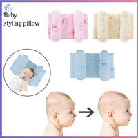 Baby Head Pillow 360 Support Cotton _ Pink Blue Cream