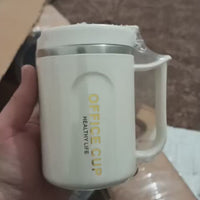 Stainless Steel Insulated Coffee Mug with Spoon – Anti-Slip Coffee Cup for Home and Office, Durable Hot Beverage Drinkware